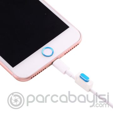 İPhone 8-7 Plus Kamera Lens, Home,Şarj Soket Koruma Set