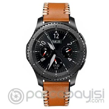 Ally Gear S3 Watch 4 46mm Deri El Yapımı Kordon Kayış
