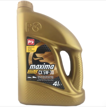 Petrol Ofisi Maxima Cx 5W30 4 Litre 2019 Üretim Tam Sentetik Partiküllü Motor Yağı
