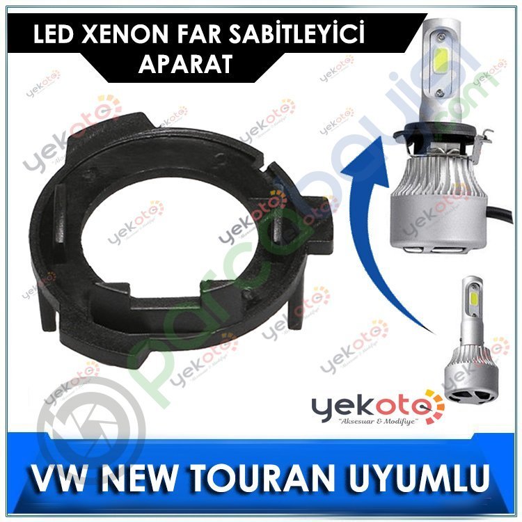 Vw Yeni Touran Led Xenon Far Bağlantı Soketi Sabitleyici Aparat 2 Adet Tk-7008