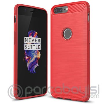 Oneplus 5t Dark Ultra Koruma Karbon Fiber Doku Silikon Kılıf