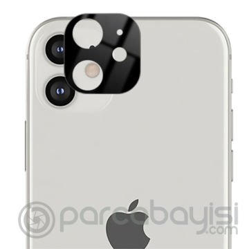 İPhone 12 Mini 3D full Kaplama Tempered Cam Kamera Koruyucu