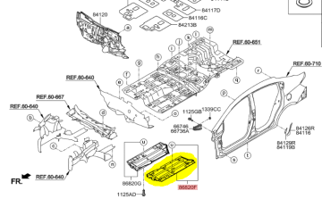 Kia Rio Alt Kapak Arka Sol Orjinal | 841371W700