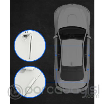 Baseus 4 Parça Universal Kapı Anti Scratch Çizik Önleyici Tampon Koruma
