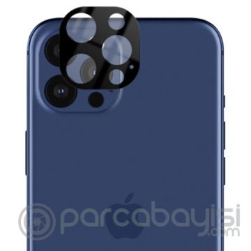 İPhone 12 Pro 6.1 3D full Kaplama Tempered Cam Kamera Koruyucu