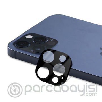 İPhone 12 Pro 6.1 3D full Kaplama Tempered Cam Kamera Koruyucu