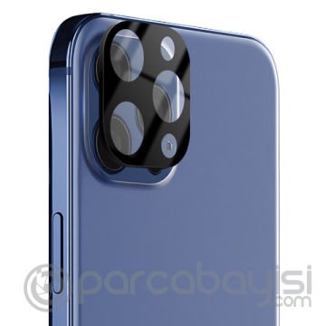 İPhone 12 Pro 6.1 3D full Kaplama Tempered Cam Kamera Koruyucu