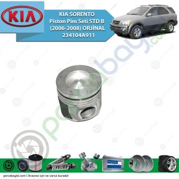 Kia Sorento Piston Pim Seti Std B (2006-2008) Orijinal | 234104A911