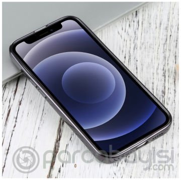 iPhone 13 Mini 5.4inç Lazer Kaplama Renkli Kenar Şeffaf Kılıf
