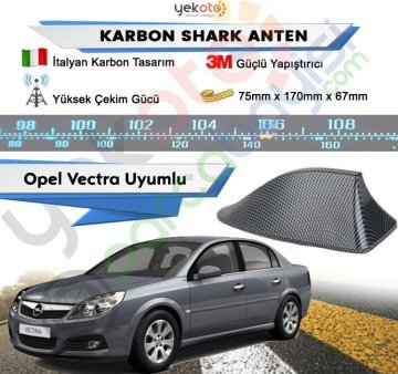 Opel Vectra Karbon Shark Anten Köpek Balığı Anten Elektrikli İtalyan Tasarım