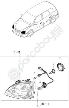 Kia Carens Sol Far Orjinal | 0K2JA51040