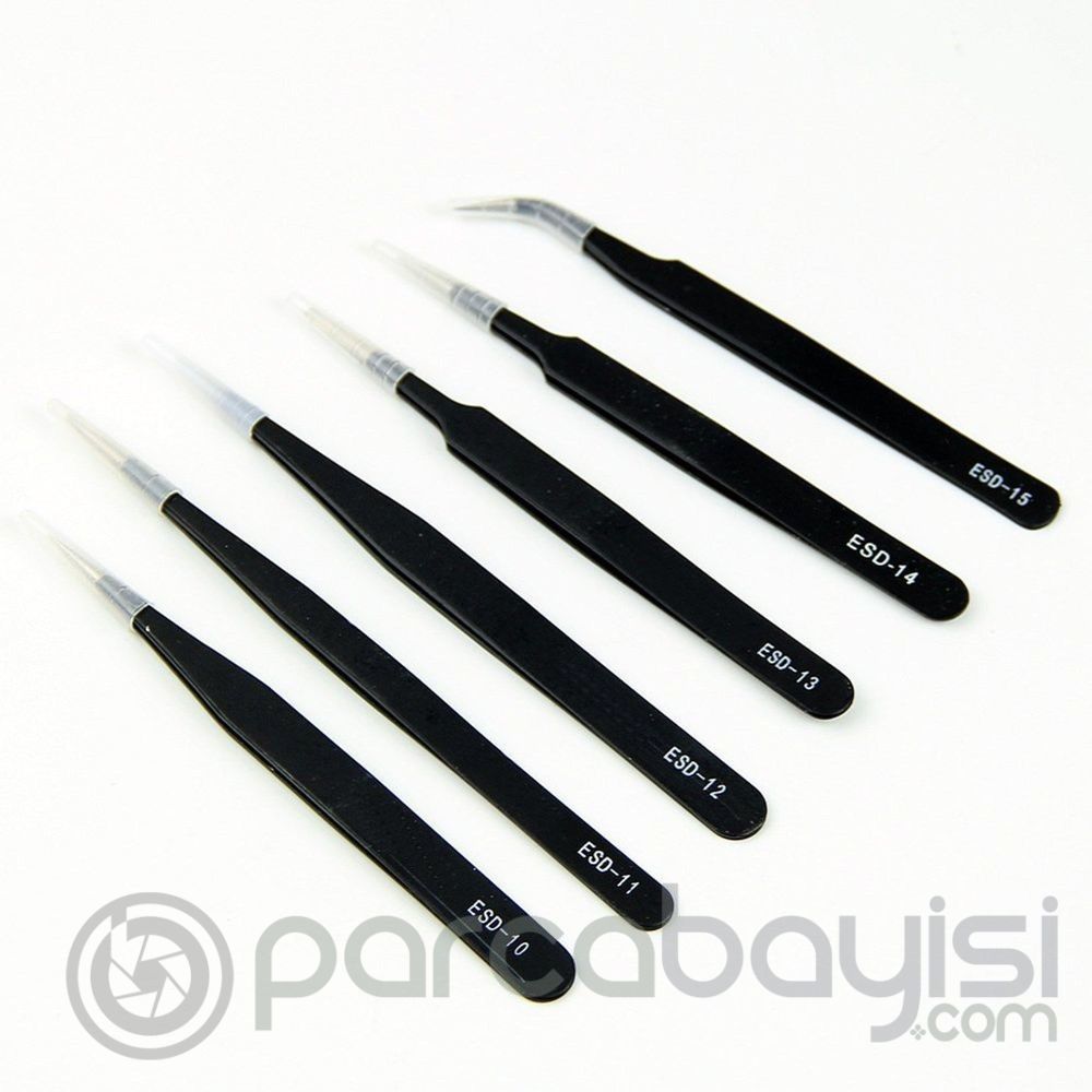 Esd-10,11,12,13,14,15 6 Parça Anti Statik Cımbız Set