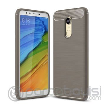 Xiaomi Redmi 5 Dark Ultra Koruma Karbon Fiber Doku Silikon Kılıf