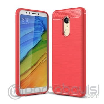 Xiaomi Redmi 5 Dark Ultra Koruma Karbon Fiber Doku Silikon Kılıf