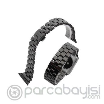 Ally Apple Watch 7-8 45mm 6-5-4 44mm Seramik Kayış Kordon 3 Bakla 3-2-1 42mm