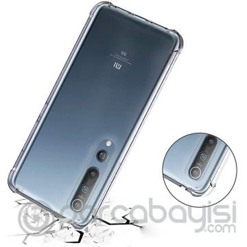 Ally Xiaomi Mi 10-10 Pro Anti-Drop Darbe Emici Silikon Kılıf