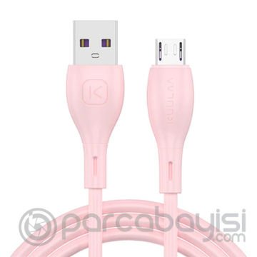 KUULAA Liquid Silicone Mikro USB 2.4A Hızlı Şarj Kablosu 1metre