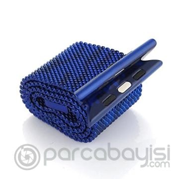 Ally Apple Watch 7-8 45mm 6-5-4 44mm Kayış Kordon Metal Milano Loop Kamuflaj 3-2-1 42mm