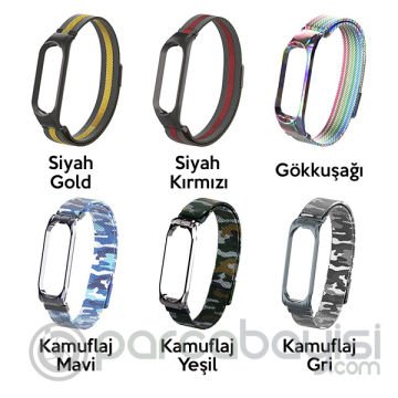 Xiaomi Mi Band 5 Metal Kayış Kordon Milano Loop