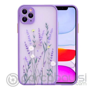 iPhone 11 Pro 5.8inç Kamera Korumalı Çiçek Desenli Silikon Kılıf