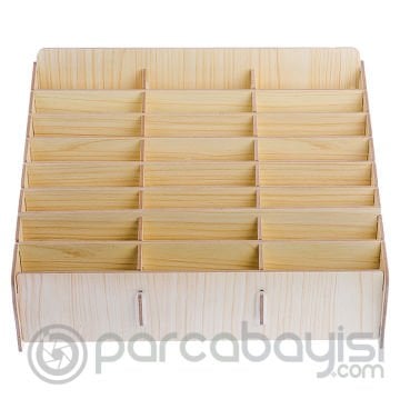 Cep Telefonu Tamir Servisleri İçin Tahta Raf 24 Bölmeli