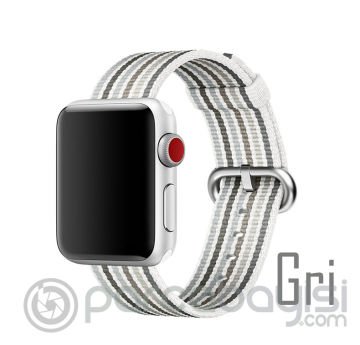 Ally Apple Watch 7-8 41mm 6-5-4 40mm Kayış Kordon Dokuma Çizgili Spor 3-2-1 38mm