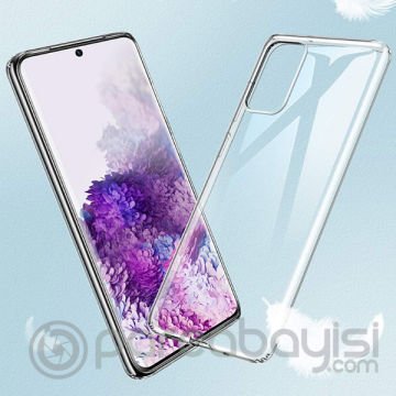 Ally Samsung Galaxy S20 Kamera Korumalı Silikon Kılıf