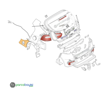 Kia Rio Arka Tampon Bakaliti Alt Orjinal | 866121W720