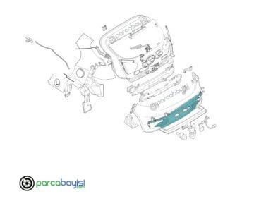 Kia Rio Arka Tampon Bakaliti Alt Orjinal | 866121W720