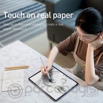 Baseus İPad Pro 11 İnch 2021-2020-2018 Paper Like Film Darbe Emici Pet Ekran Koruyucu