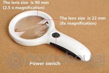 A9588 Uv Işıklı 8x Büyük Büyüteç