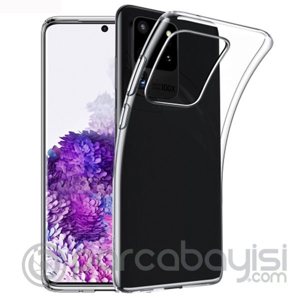 Ally Samsung Galaxy S20 Ultra Kamera Korumalı Silikon Kılıf