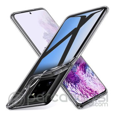 Ally Samsung Galaxy S20 Ultra Kamera Korumalı Silikon Kılıf