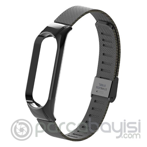 Xiaomi Mi Band 5 Metal Kayış Kordon Kopçalı Milano Loop