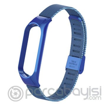 Xiaomi Mi Band 5 Metal Kayış Kordon Kopçalı Milano Loop