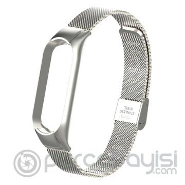 Xiaomi Mi Band 5 Metal Kayış Kordon Kopçalı Milano Loop