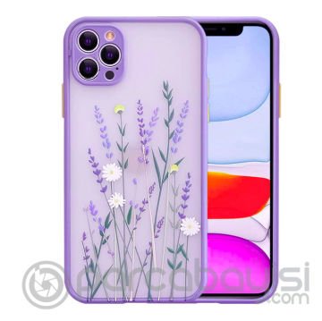 iPhone 12 Pro Max 6.7inç Kamera Korumalı Çiçek Desenli Silikon Kılıf