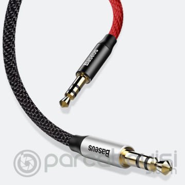 Baseus Yiven M30 3.5mm Aux Kablo 0.50cm Kısa Halat Aux Kablo