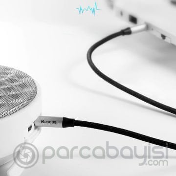 Baseus Yiven M30 3.5mm Aux Kablo 0.50cm Kısa Halat Aux Kablo