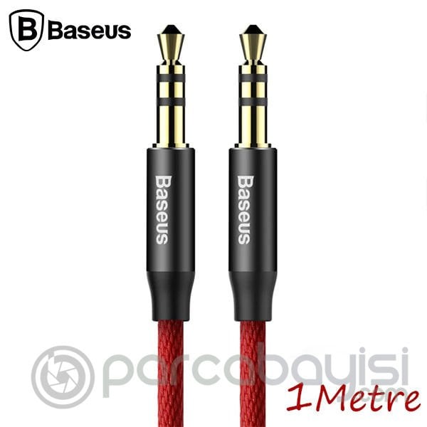 Baseus Yiven M30 3.5mm Aux Kablo 1metre Halat Aux Kablo