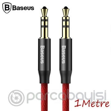Baseus Yiven M30 3.5mm Aux Kablo 1metre Halat Aux Kablo