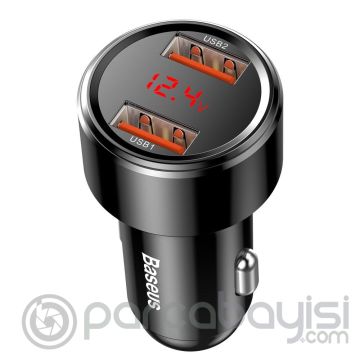 Baseus 45w Hızlı Şarj 4.0,3.0 Dual Usb Çıkışlı Araç Şarj Başlık