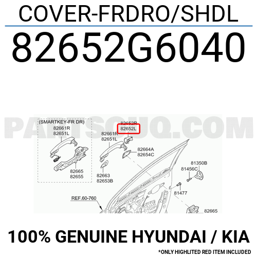 Picanto Sol Arka Kapı Kol Badem Orjinal | 82652G6040