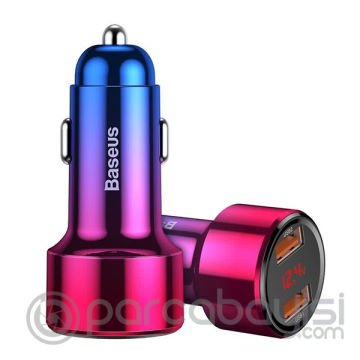 Baseus 45w Hızlı Şarj 4.0,3.0 Dual Usb Çıkışlı Araç Şarj Başlık