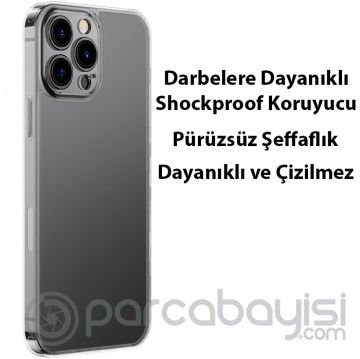 Baseus Frosted Glass iPhone 13 Pro Max 6.7inch Shockproof Koruyucu Kılıf