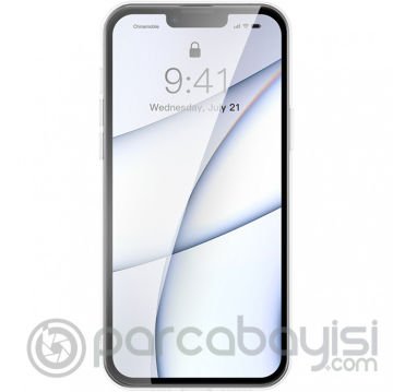 Baseus Frosted Glass iPhone 13 Pro Max 6.7inch Shockproof Koruyucu Kılıf
