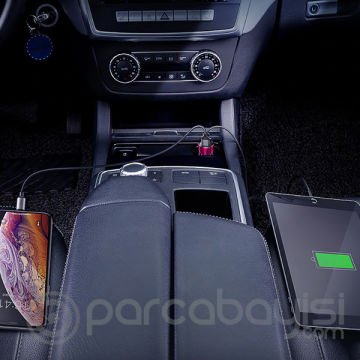 Baseus 45w Hızlı Şarj 4.0,3.0 Dual Usb Çıkışlı Araç Şarj Başlık