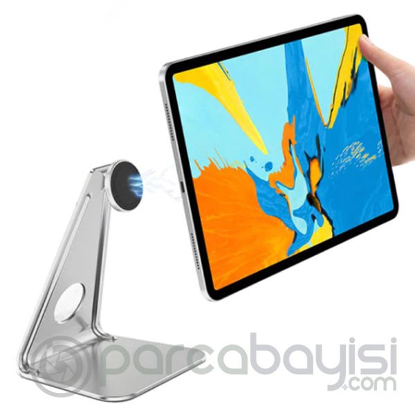 ALLY Metal Masa Üstü Standlı Mıknatıslı Tablet Telefon Tutucu