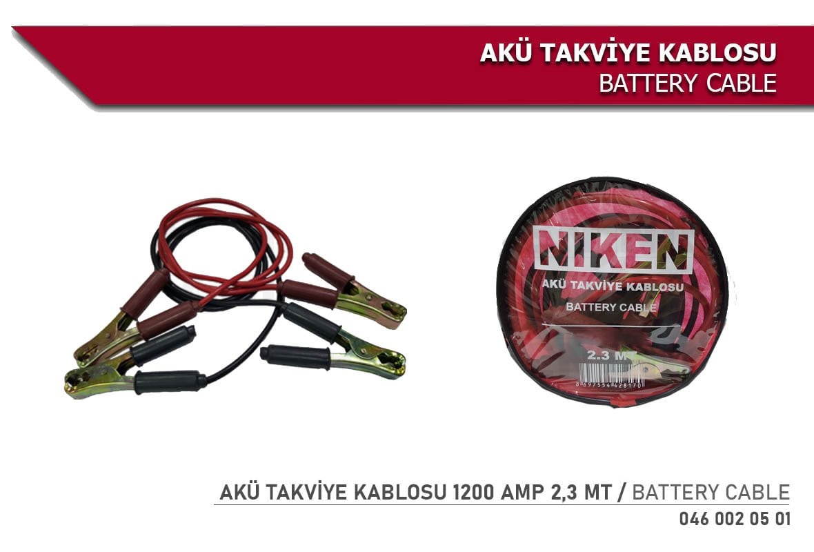 Akü Takviye Kablosu 1200 Amp 2 3 Mt