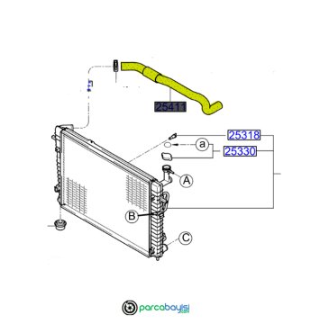 Kia Sportage Radyatör Hortumu Ust Orjinal | 254112E350